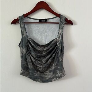 Cider Fitted Ruched Tank Top